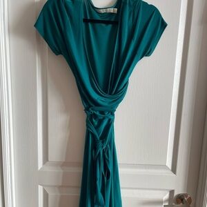 Costa Blanca Teal Wrap Dress in size Large